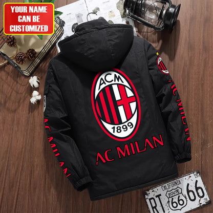 Personalized AC Milan Parka Winter Jacket V2 S211103