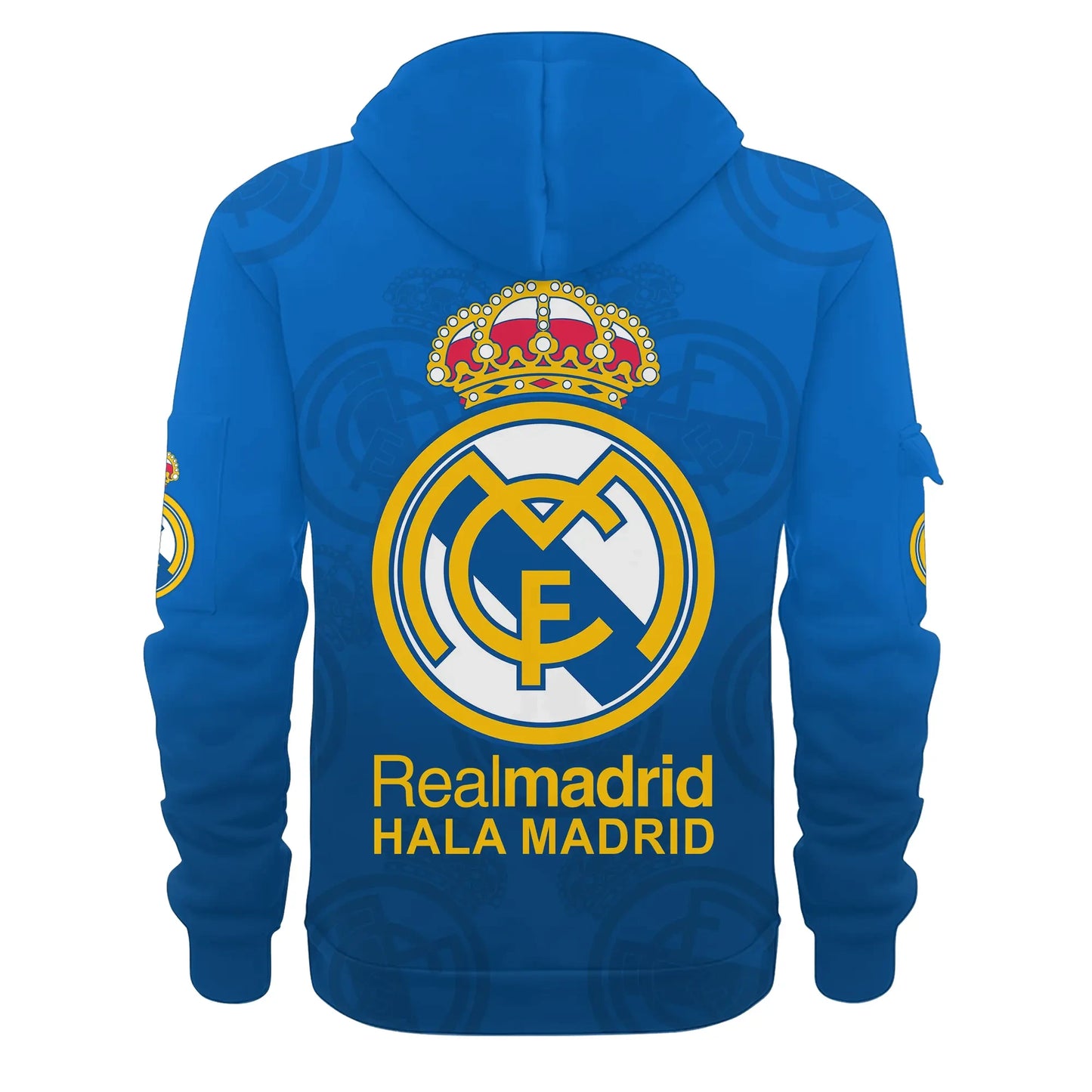 Personalized Real Madrid 3D Zip-Hoodie Cotton Jacket