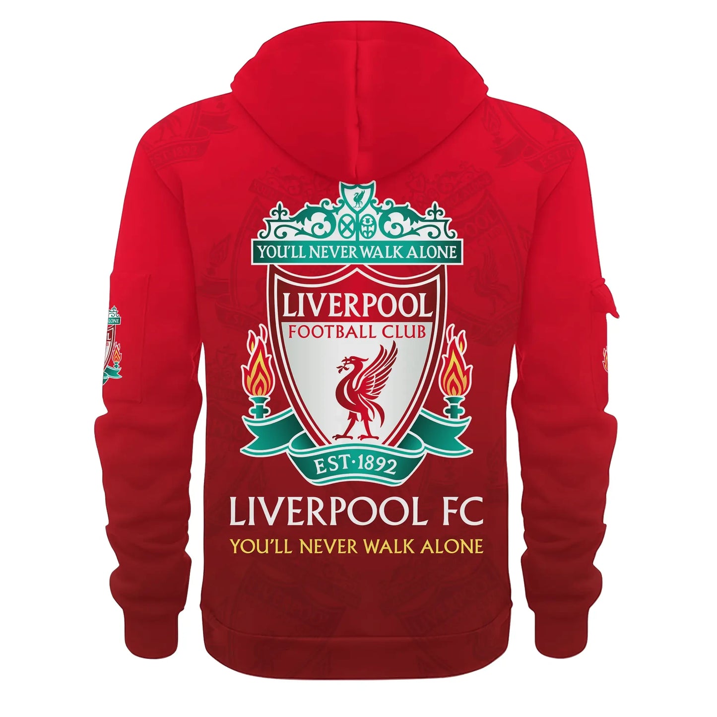 Personalized Liverpool 3D Zip-Hoodie Cotton Jacket