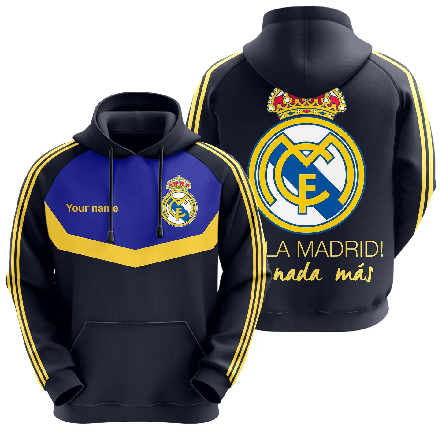 Personalized Real Madrid 3D All over Printed Hoodie and Sweatpants set S201101