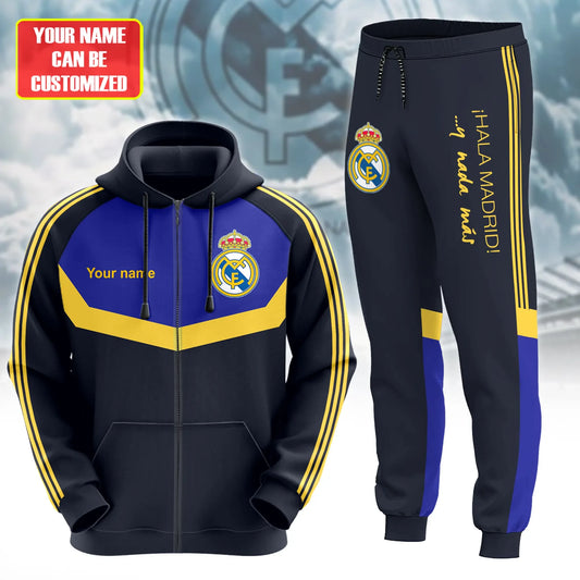 Personalized Real Madrid 3D All over Printed Hoodie and Sweatpants set S201101