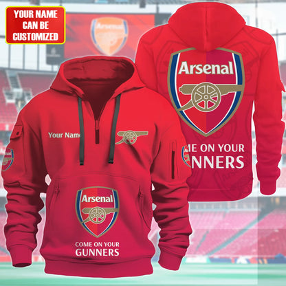 Personalized Arsenal 3D Zip-Hoodie Cotton Jacket Q211104