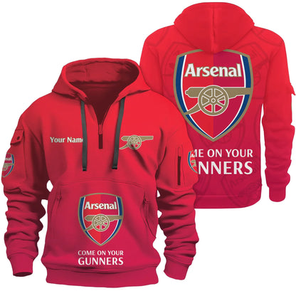 Personalized Arsenal 3D Zip-Hoodie Cotton Jacket Q211104