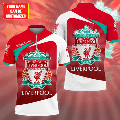 Personalized Liverpool Q3 3D Full Printing Set , Liverpool Shirt , Zipper Polo, Hoodie , Short , Polo ,hawaii Q201110