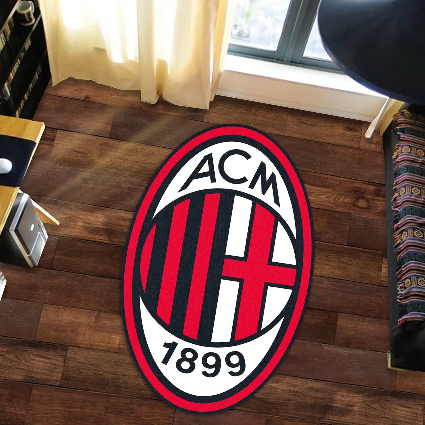 AC Milan 3D Custom Shape Rug S221110