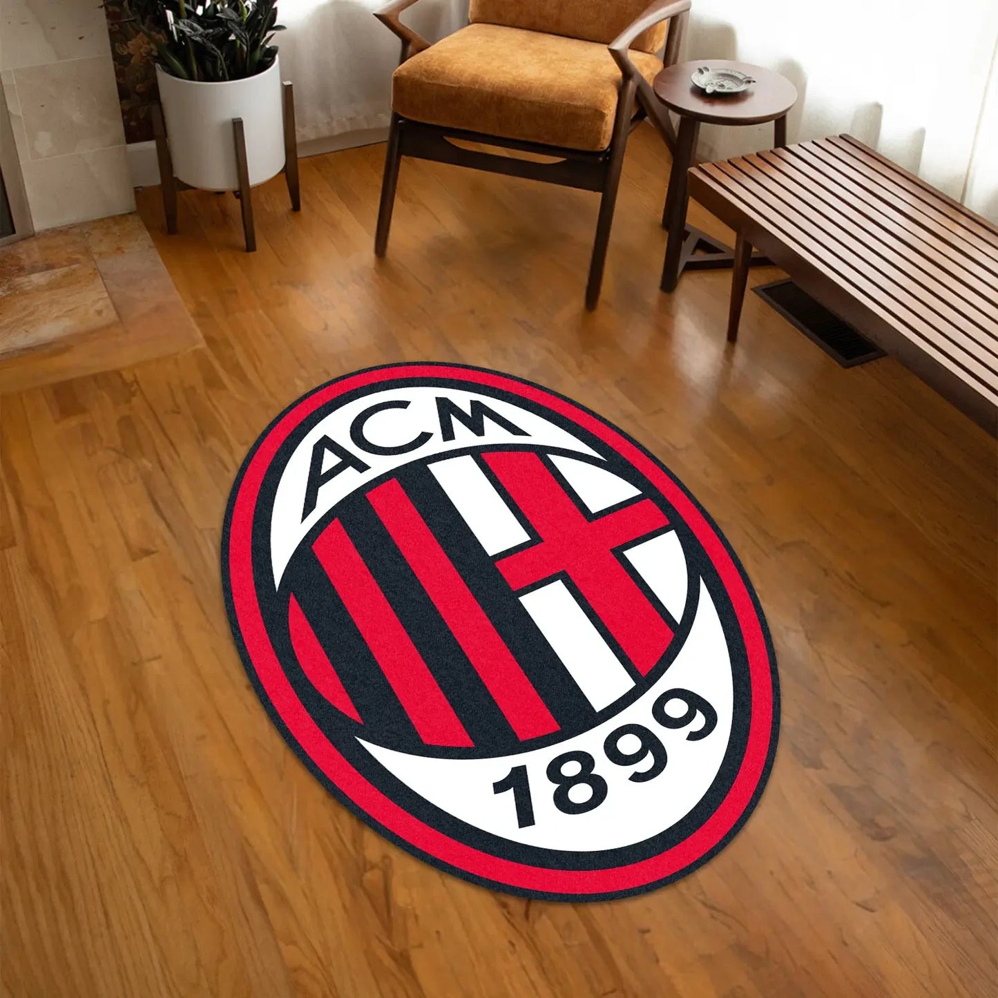 AC Milan 3D Custom Shape Rug S221110