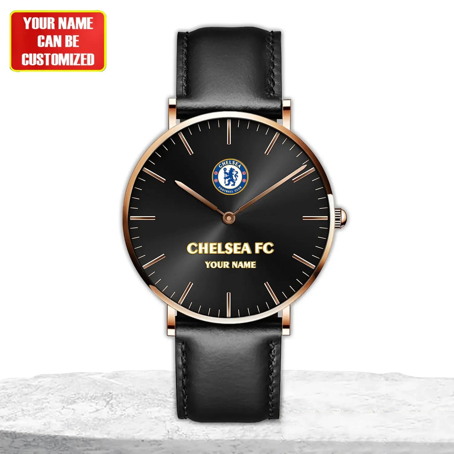 Personalized Chelsea Quartz Leather Watch S130804