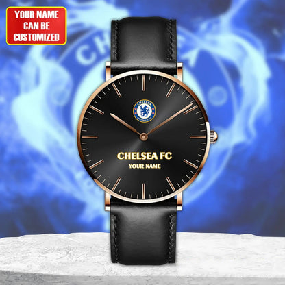 Personalized Chelsea Quartz Leather Watch S130804