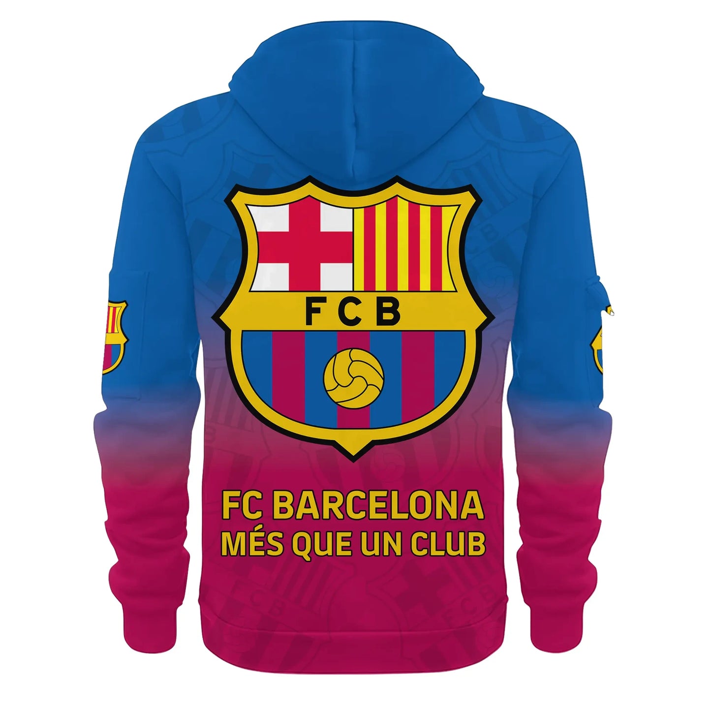 Personalized Barça 3D Zip-Hoodie Cotton Jacket