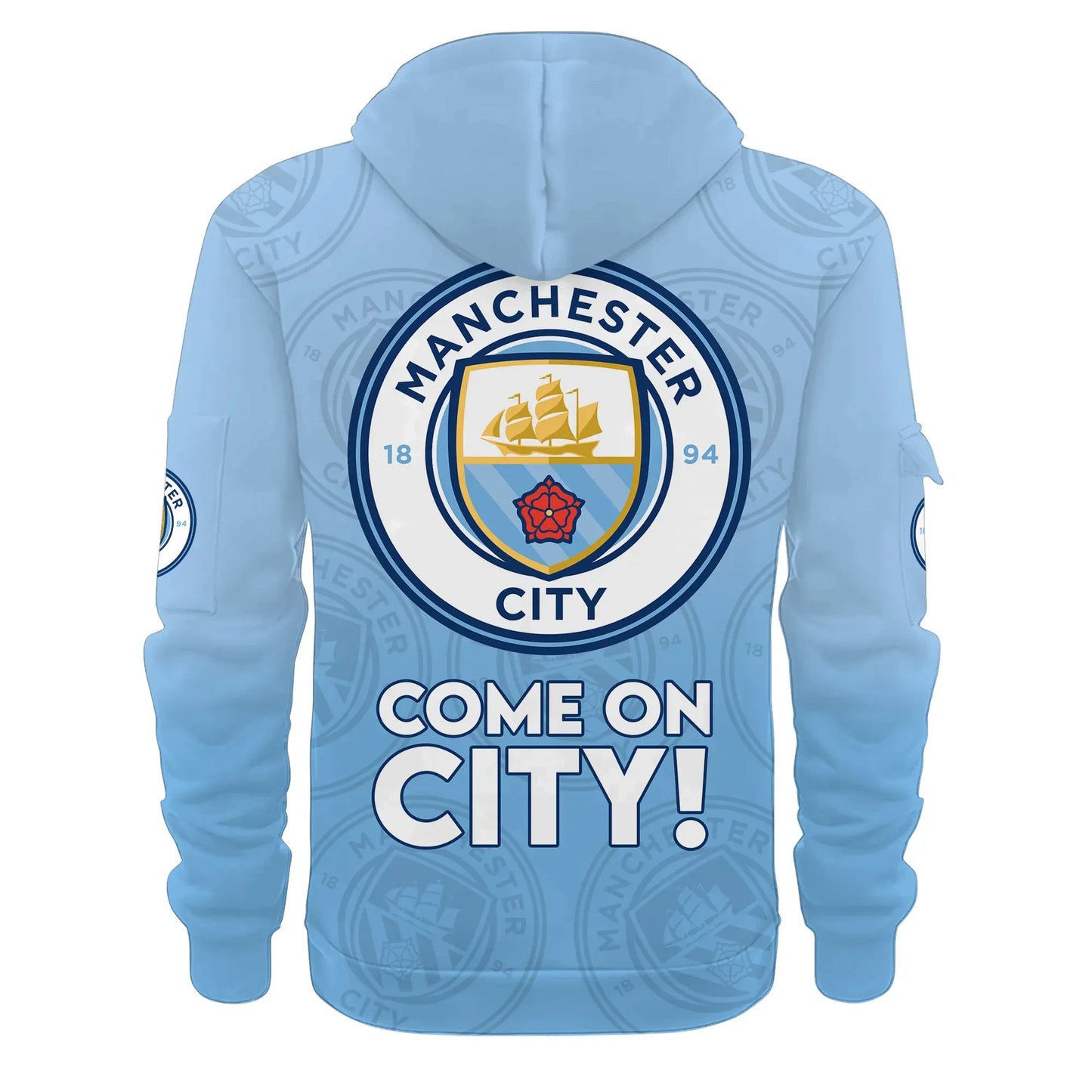 Personalized Manchester City 3D Zip-Hoodie Cotton Jacket