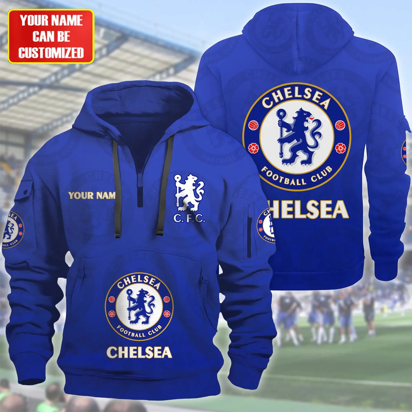 Personalized Chelsea 3D Zip-Hoodie Cotton Jacket