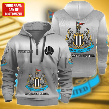 Personalized Newcastle United 3D Zip-Hoodie Cotton Jacket