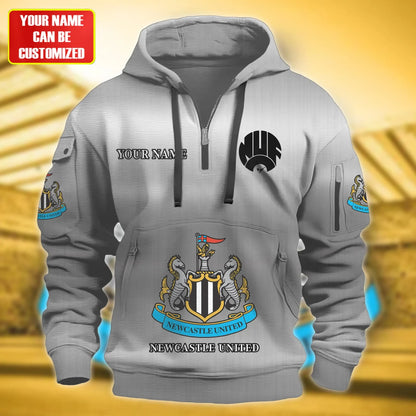 Personalized Newcastle United 3D Zip-Hoodie Cotton Jacket