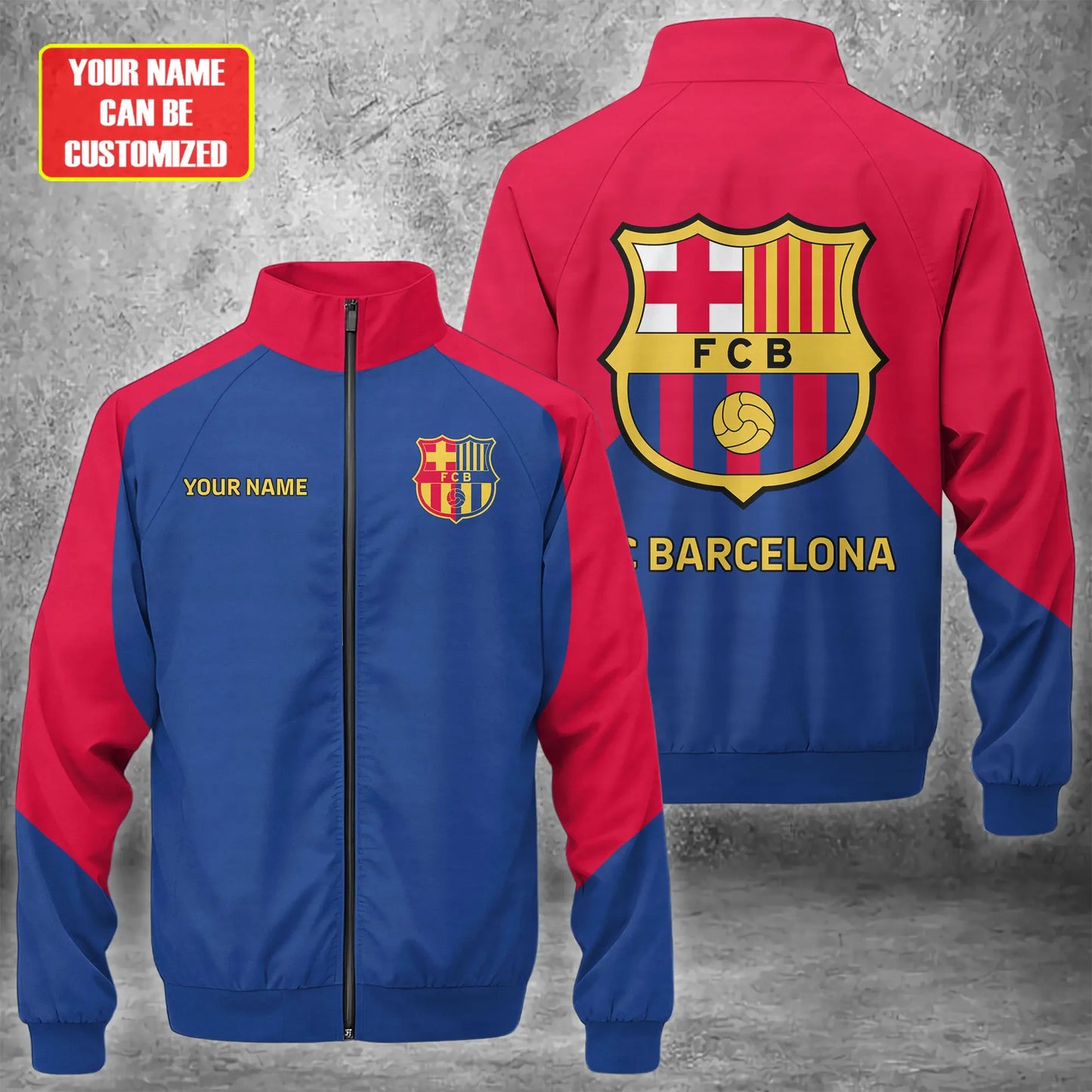 Barcelona FC Zipper Stand Collar Jacket