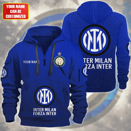 Personalized Inter Milan 3D Zip-Hoodie Cotton Jacket