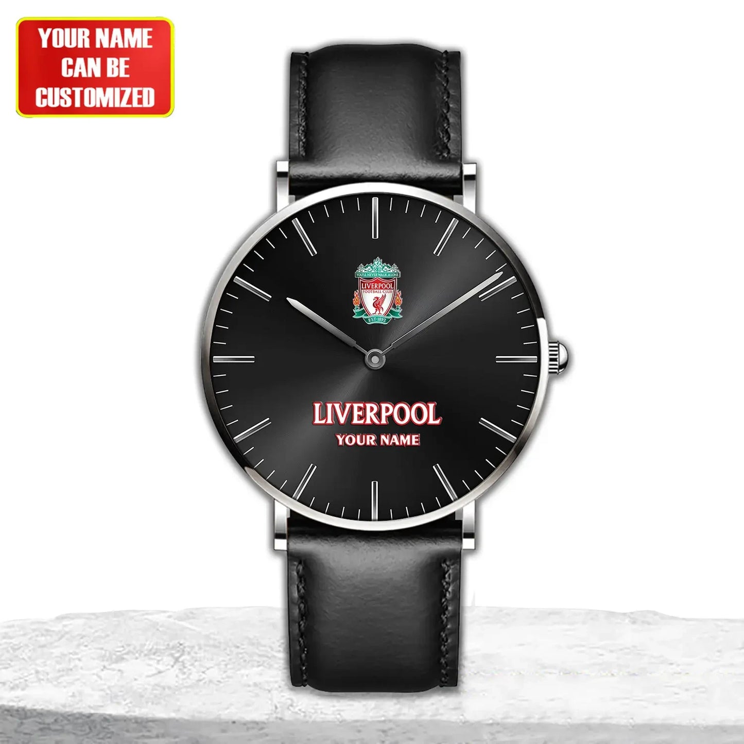 Personalized Liverpool Quartz Leather Watch
