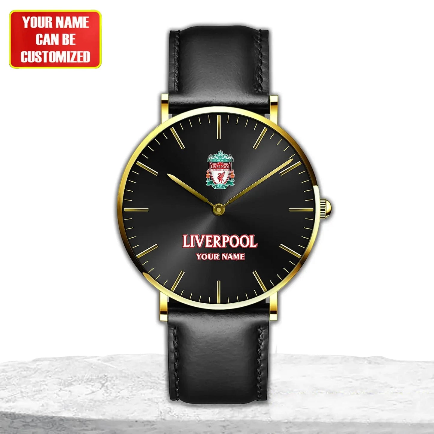 Personalized Liverpool Quartz Leather Watch