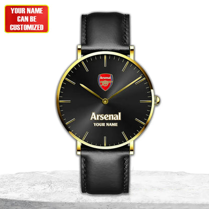 Personalized Arsenal Quartz Leather Watch