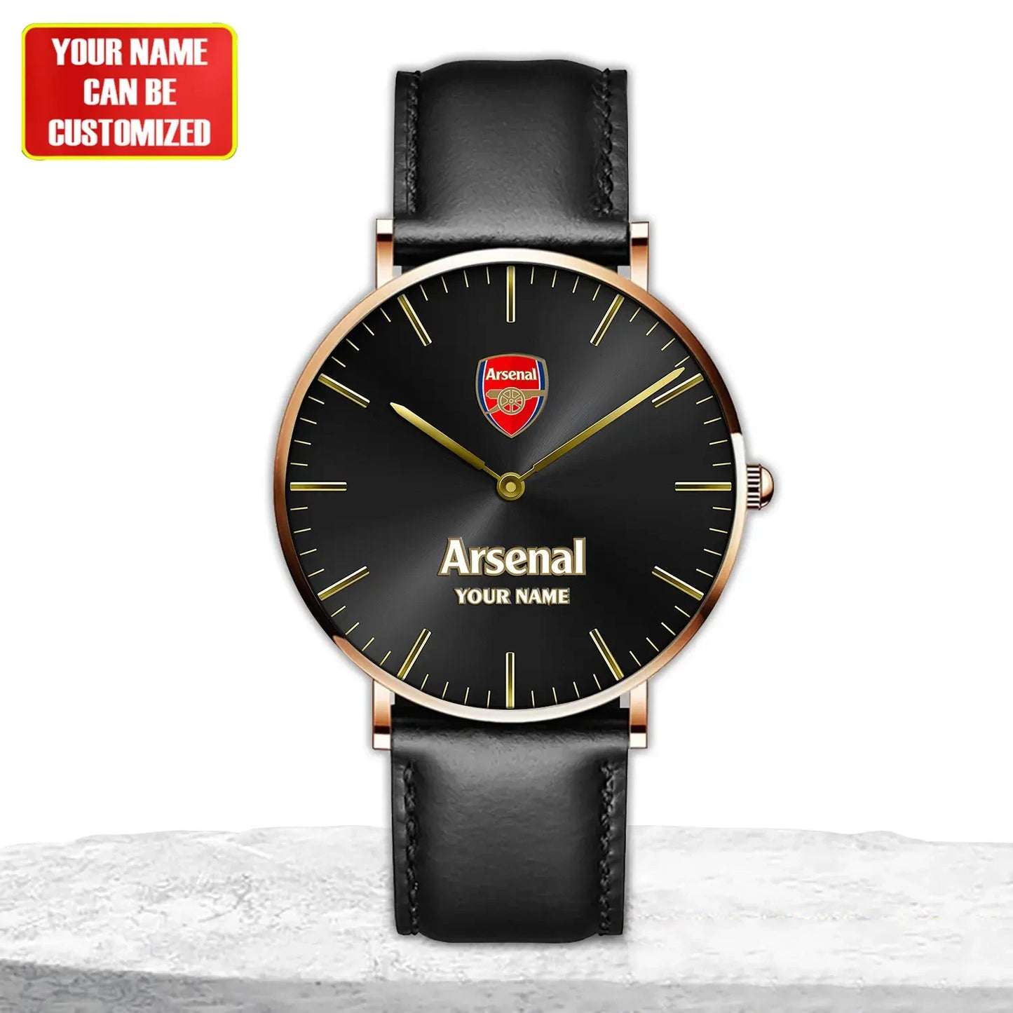 Personalized Arsenal Quartz Leather Watch