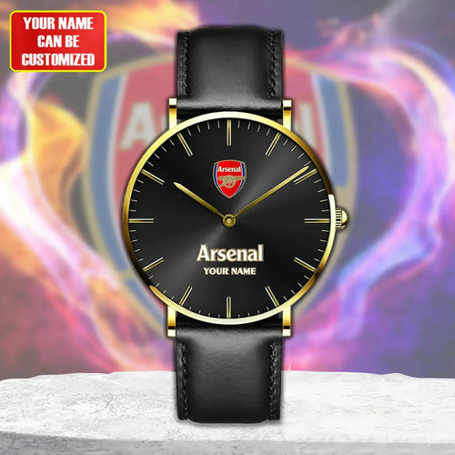 Personalized Arsenal Quartz Leather Watch