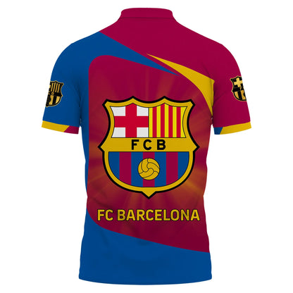Personalized Barça 3D Full Printing Set , Barça Shirt , Zipper Polo, Hoodie , Short , Polo ,hawaii