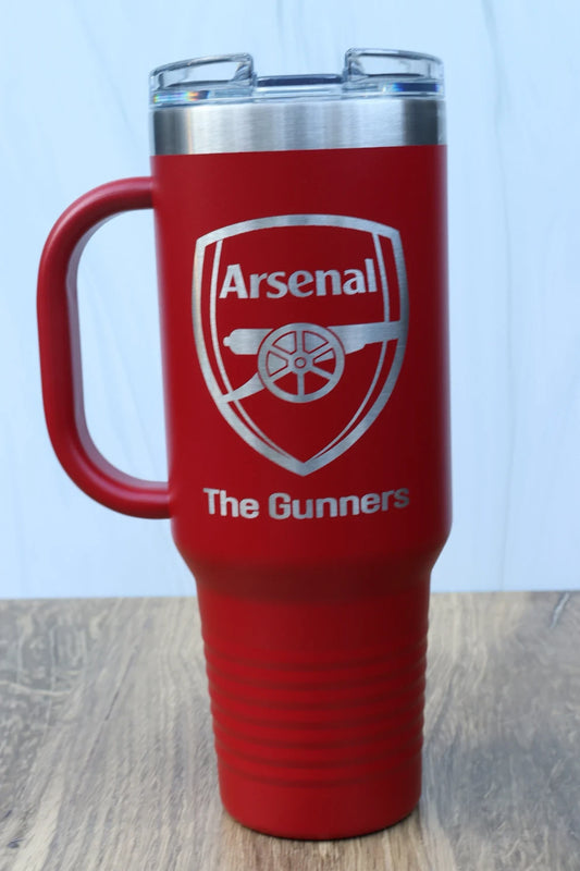 Arsenal Engraved Stainless Tumbler 40oz Cup