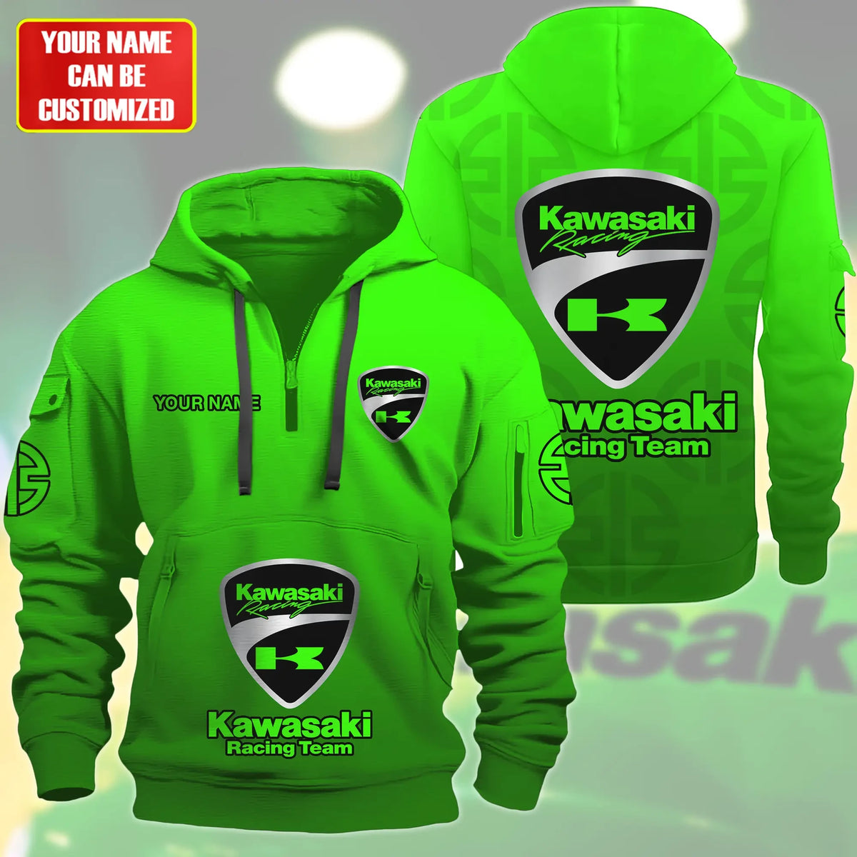 Personalized KW Racing Team 3D Zip-Hoodie Cotton Jacket