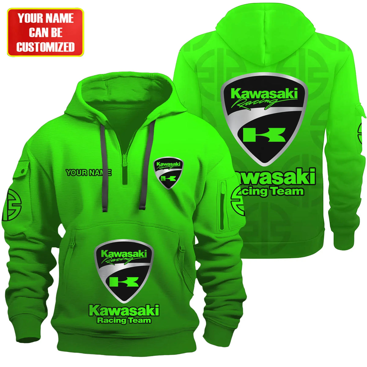 Personalized KW Racing Team 3D Zip-Hoodie Cotton Jacket