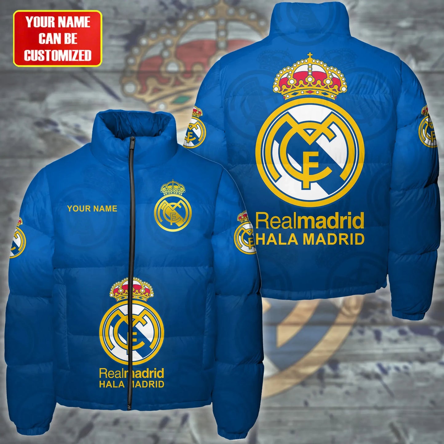 Real Madrid Q4 Puffer Thermal Stand Collar Jacket