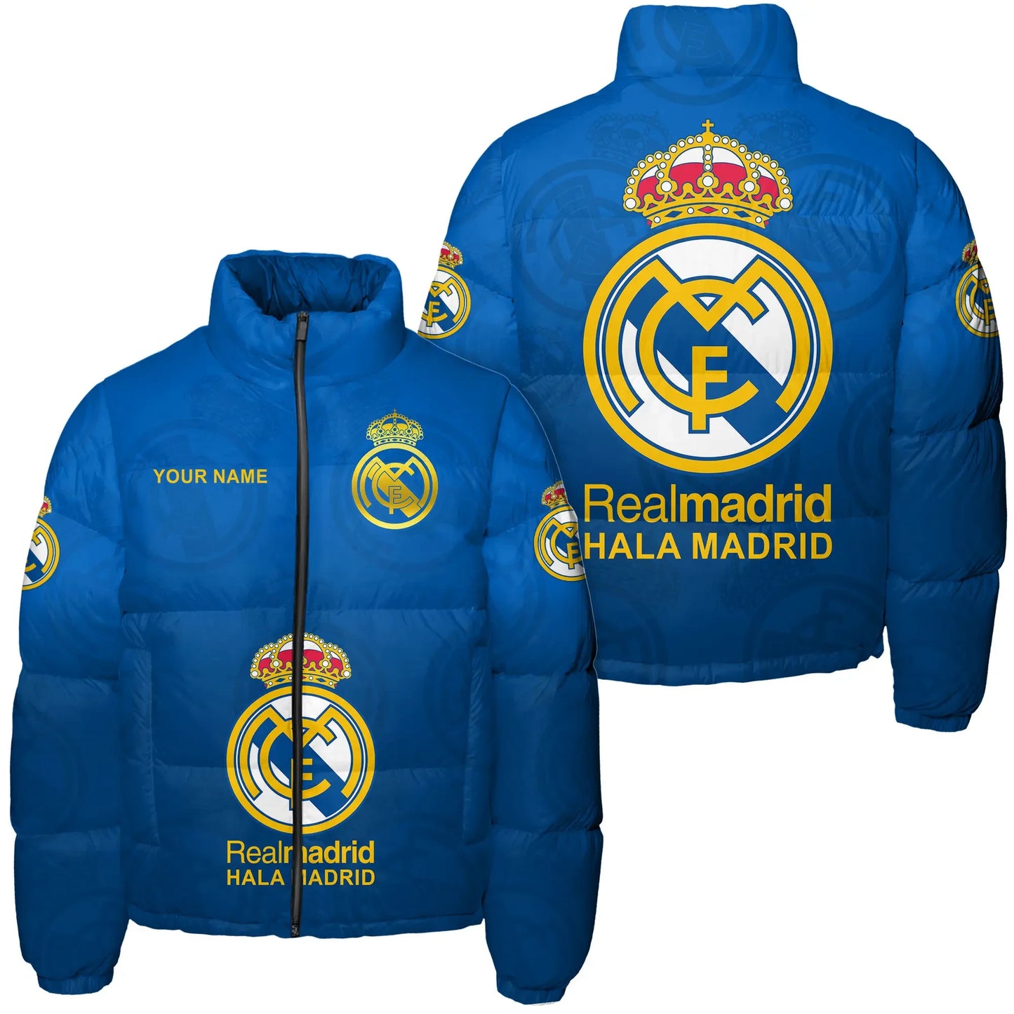 Real Madrid Q4 Puffer Thermal Stand Collar Jacket