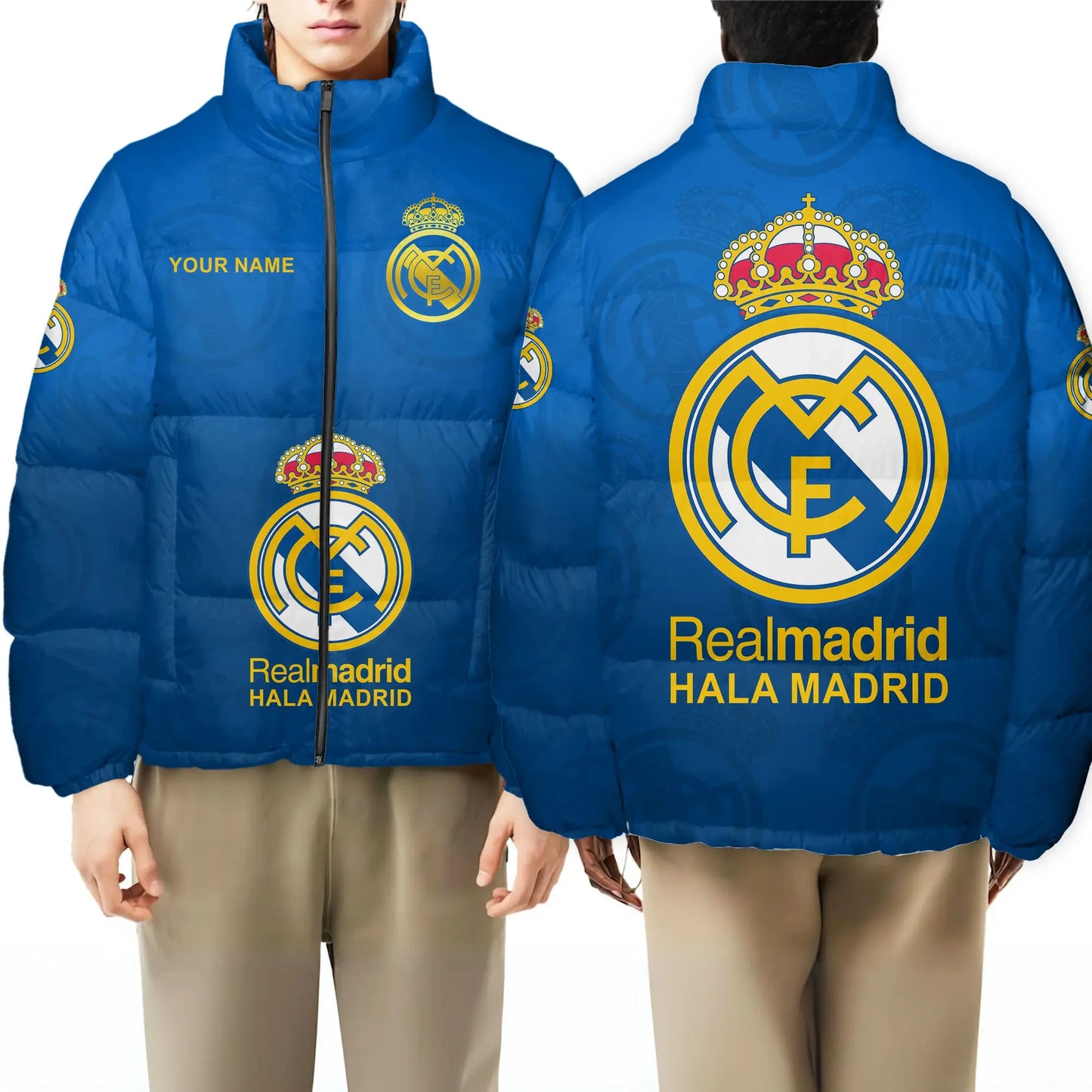 Real Madrid Q4 Puffer Thermal Stand Collar Jacket