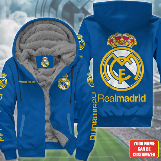 Personalized Real Madrid Fleece 3D All Over Printed Unisex Shirt