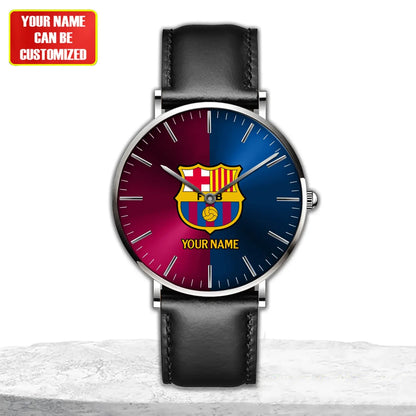Personalized Barcelona Quartz Leather Watch