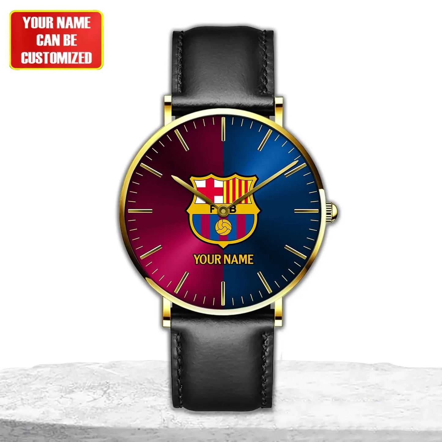 Personalized Barcelona Quartz Leather Watch