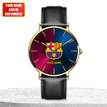 Personalized Barcelona Quartz Leather Watch