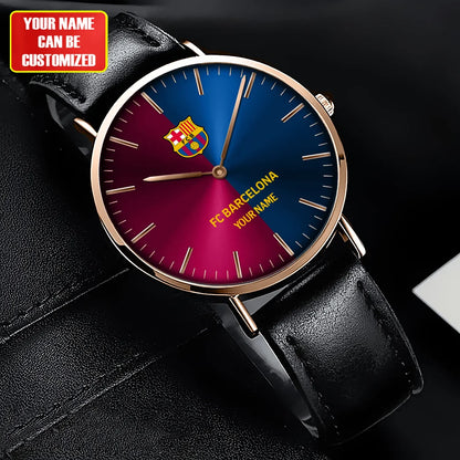 Personalized Barcelona Quartz Leather Watch