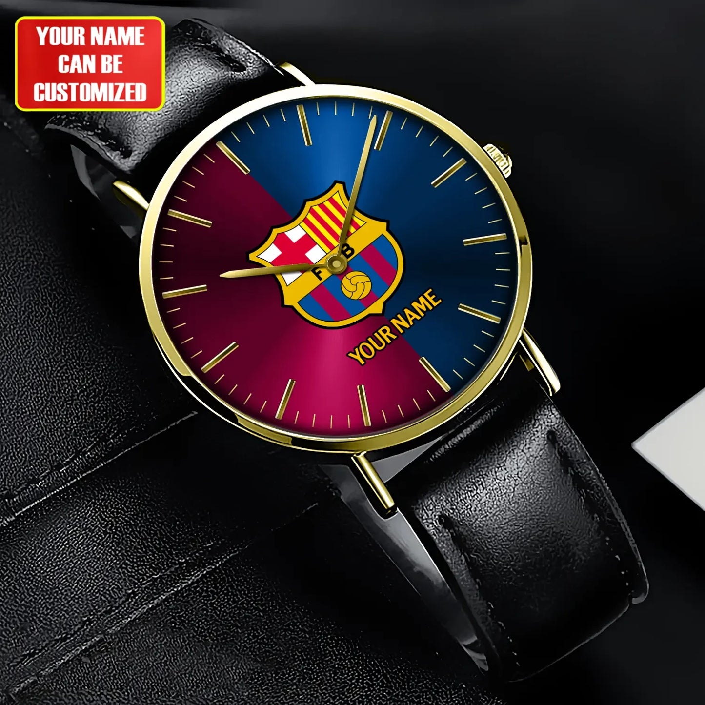 Personalized Barcelona Quartz Leather Watch