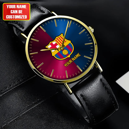 Personalized Barcelona Quartz Leather Watch