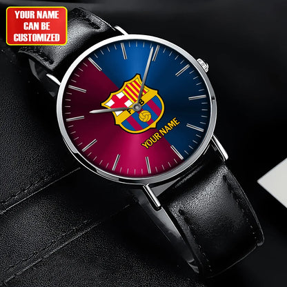 Personalized Barcelona Quartz Leather Watch