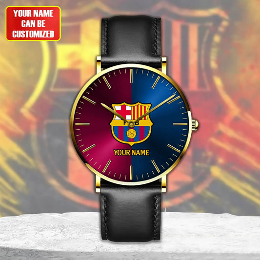 Personalized Barcelona Quartz Leather Watch