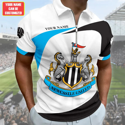Personalized Newcastle United 3D Full Printing Set , Newcastle United Shirt , Zipper Polo, Hoodie , Short , Polo ,hawaii