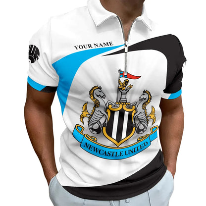 Personalized Newcastle United 3D Full Printing Set , Newcastle United Shirt , Zipper Polo, Hoodie , Short , Polo ,hawaii
