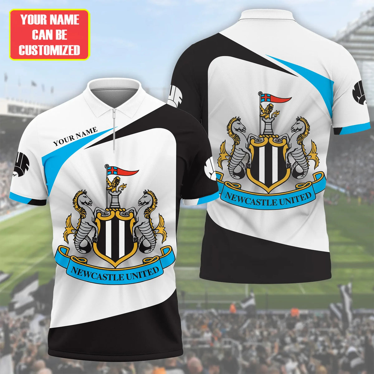 Personalized Newcastle United 3D Full Printing Set , Newcastle United Shirt , Zipper Polo, Hoodie , Short , Polo ,hawaii