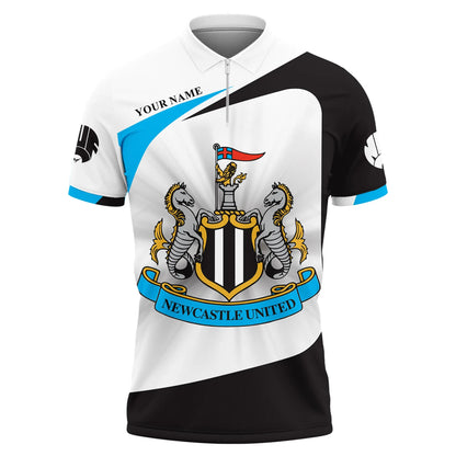 Personalized Newcastle United 3D Full Printing Set , Newcastle United Shirt , Zipper Polo, Hoodie , Short , Polo ,hawaii