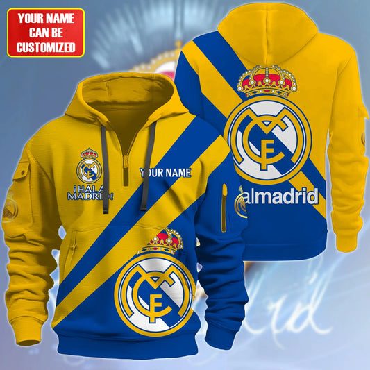 Personalized Real Madrid V2 3D Zip-Hoodie Cotton Jacket