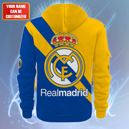 Personalized Real Madrid V2 3D Zip-Hoodie Cotton Jacket