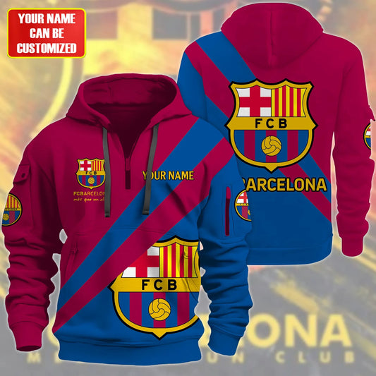 Personalized Barcelona V2 3D Zip-Hoodie Cotton Jacket