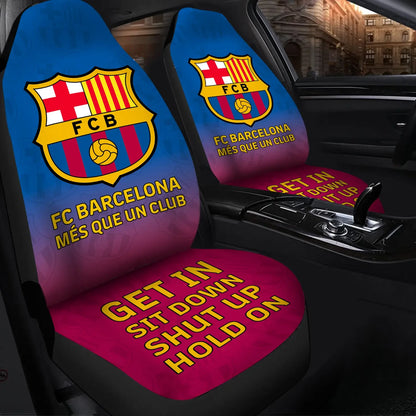 Barca Hold on Funny Car Seat Covers Universal Fit Set 2