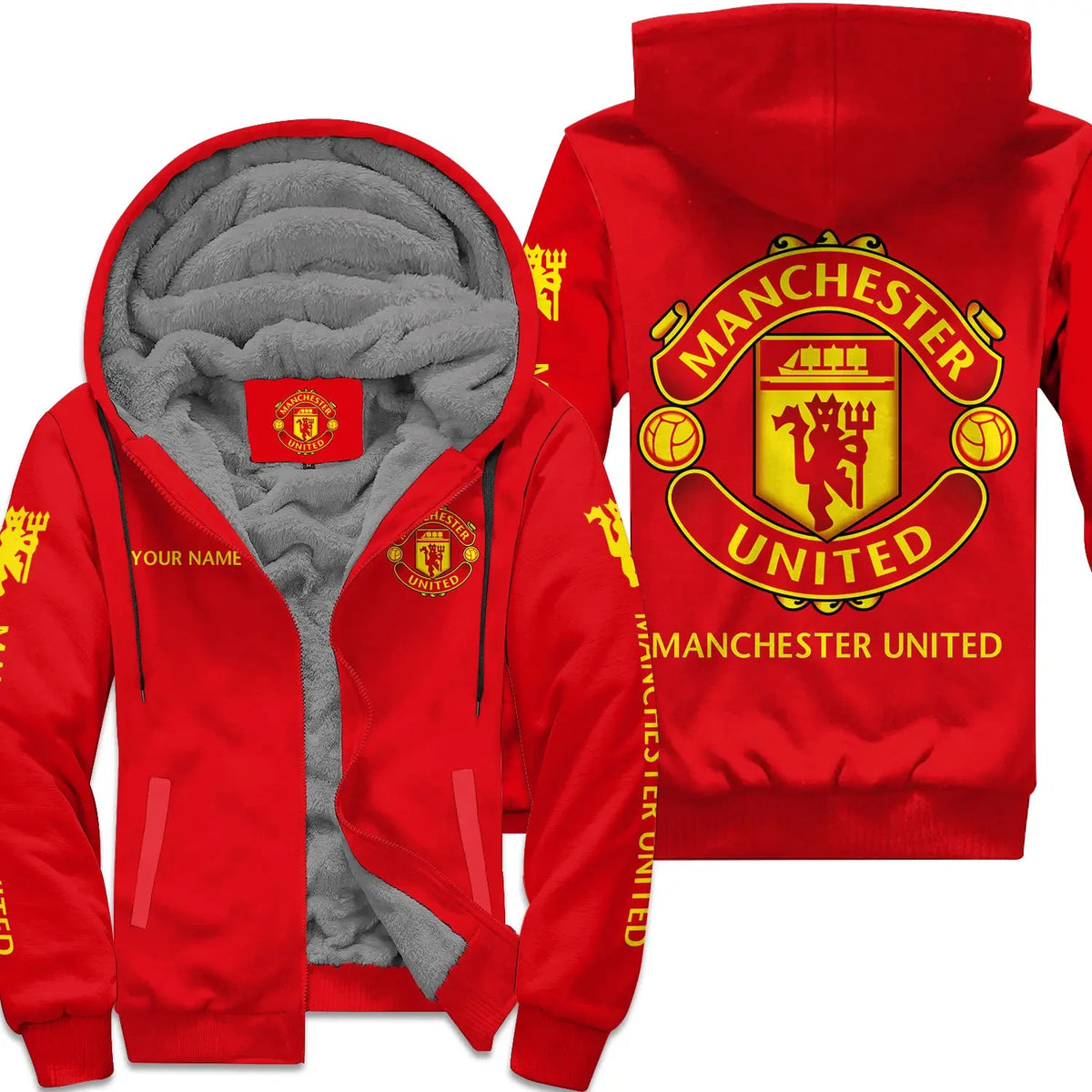 Personalized Manchester United Fleece 3D All Over Printed Unisex Shirt