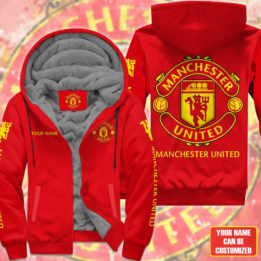 Personalized Manchester United Fleece 3D All Over Printed Unisex Shirt